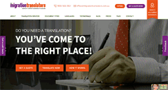 Desktop Screenshot of migrationtranslators.com.au